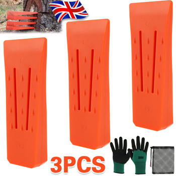 3Pcs Plastic Tree Felling Wedges Logging Cutting Cleaving Chainsaw Wedge Tool