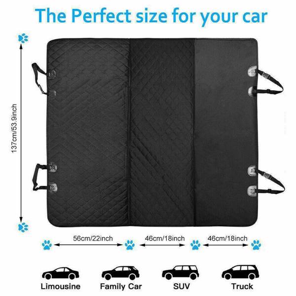 Pet Car Seat Cover Dog Safety Protector Mat Rear Back Seat Hammock Cushion Mat