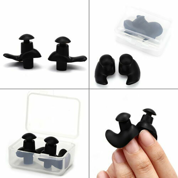 5 Pairs Soft Silicone Ear Plugs for Swimming Sleeping Anti Snore with Case UK