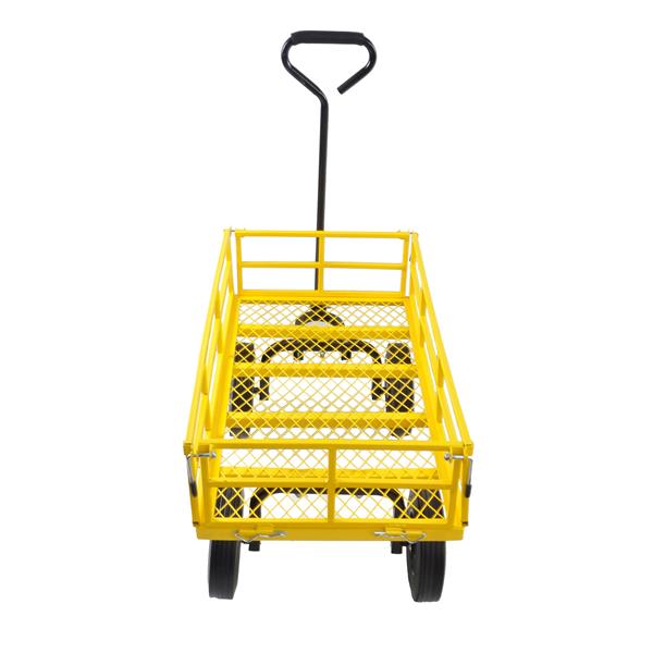 Tools cart Wagon Cart Garden cart trucks make it easier to transport firewood  Yellow