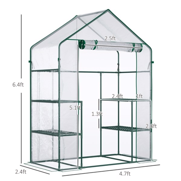 Mini Walk-in Greenhouse ( Amazon Shipping)（Prohibited by WalMart）