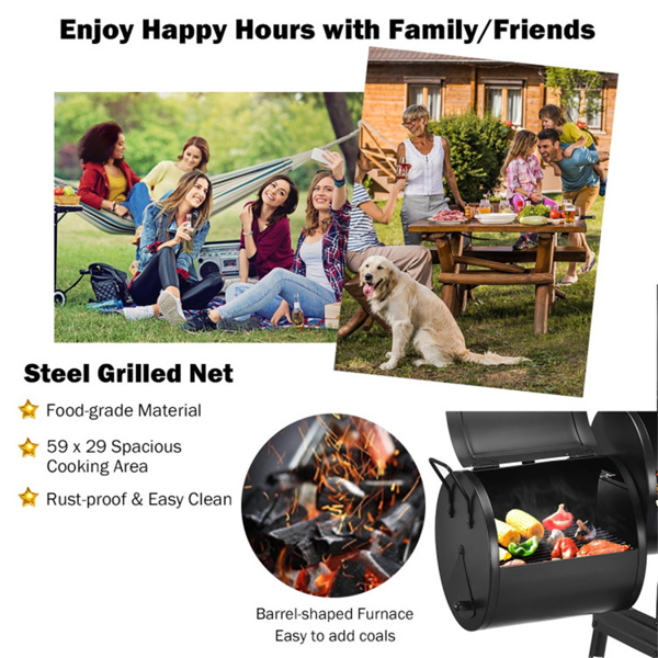 Outdoor Black BBQ Grill 