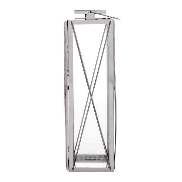 22"H STAINLESS STEEL LANTERN