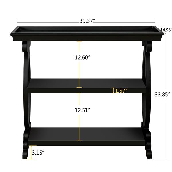 Console Table For Living Room,Kitchen,Entyway(Black)