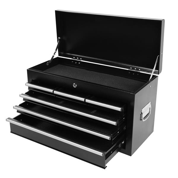 8-Drawer Rolling Tool Chest with Wheels, Large Tool Cabinet with Drawers, Mobile Steel Tool Storage Organizer with Lock&Liner for Warehouse, Workshop, Black