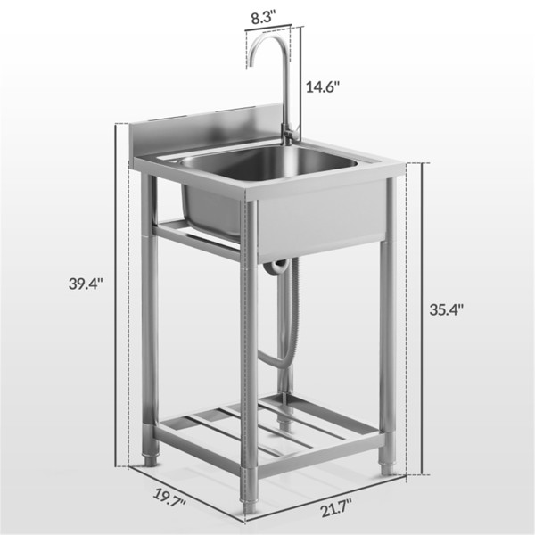 Stainless Steel Sink-AS ( Amazon Shipping)（Prohibited by WalMart）