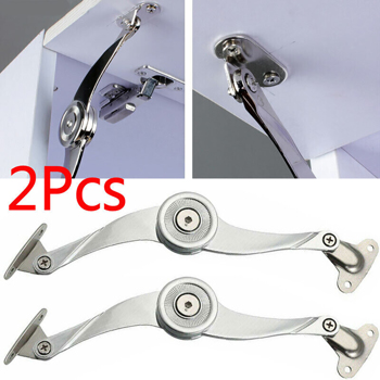 2X Kitchen Cabinet Cupboard Door Lift Up Strut Lid Flap Stay Support Hinge Tool