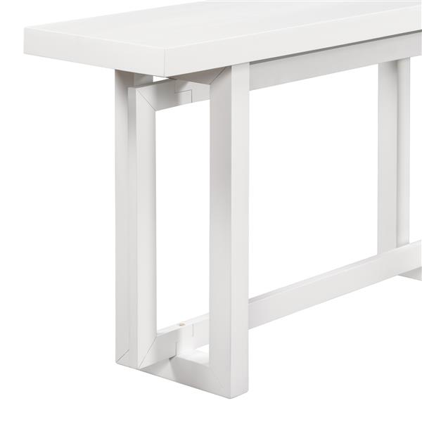 Contemporary Console Table with Wood Top, Extra Long Entryway Table for Entryway, Hallway, Living Room, Foyer, Corridor