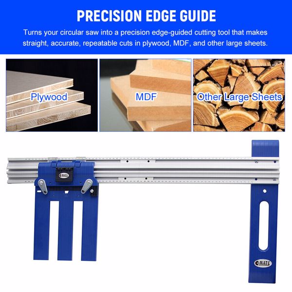 Circular Saw Guide Rail Precision Edge Track Power Cordless Cutting Tool UK