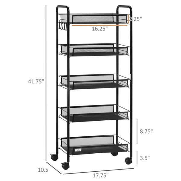 Rolling Cart/Kitchen Cart   ( Amazon Shipping)（Prohibited by WalMart）