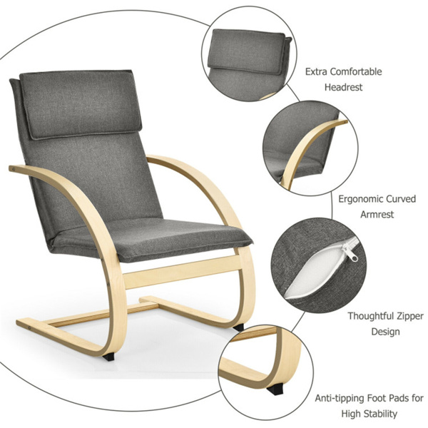 Modern leisure chair gray