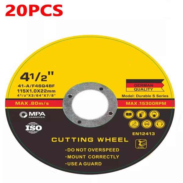 115mm 4.5" ULTRA THIN METAL CUTTING BLADE DISC 4 1/2" STEEL & STAINLESS 1mm NEW