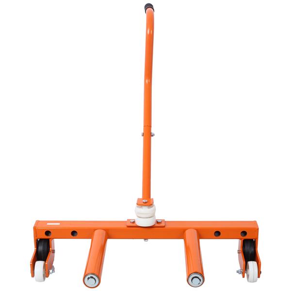 Heavy-Duty Adjustable Tire Wheel Dolly for Workshop, Garage, Orange