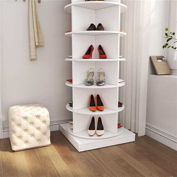 360 Rotating shoe cabinet 6 layers