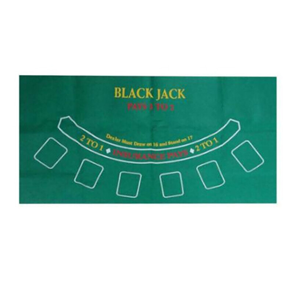 Waterproof Blackjack Roulette Casino Poker Table Top Felt Cloth Cover Mat