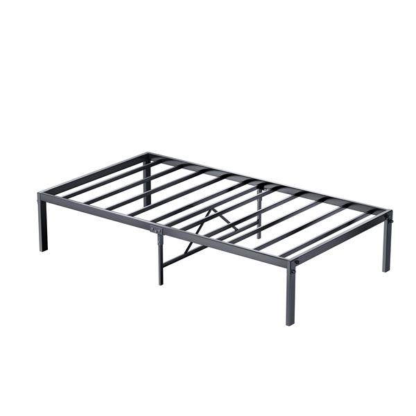 Metal Platform Bed frame ,Sturdy Metal Frame, No Box Spring Needed(Twin)