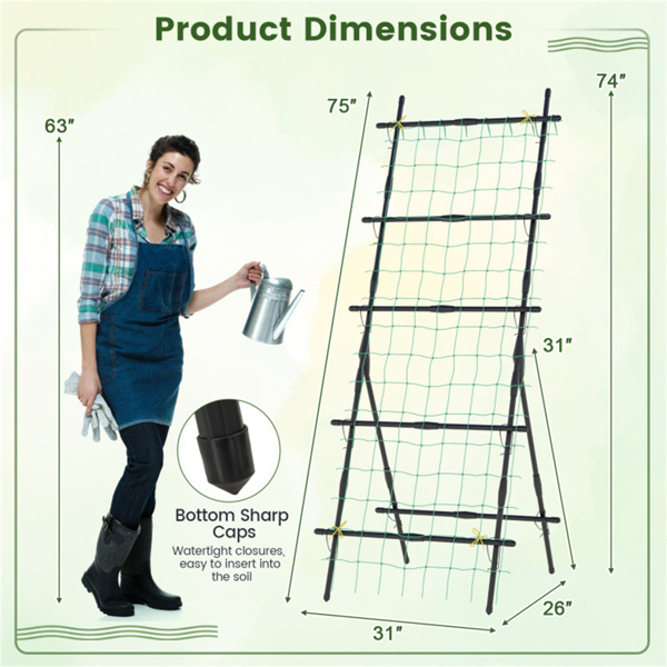 74 inch plant rack cucumber mesh rack