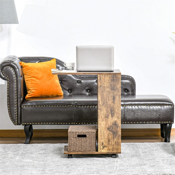 C-Shaped Sofa Side Table