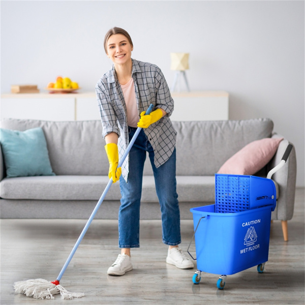 Cleaning bucket with wheels ( Amazon Shipping)（Prohibited by WalMart）