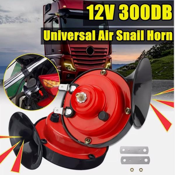 2PC 12V 300DB Super Loud Train Air Horn Waterproof Motorcycle Car Truck SUV Boat