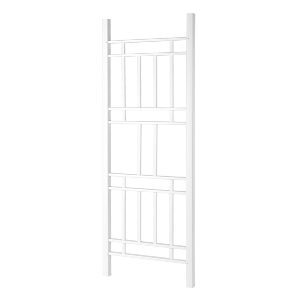 Garden Trellis 28"W x 75"H for Climbing Plants, Vinyl Trellis Indoor Outdoor Plant Support for Vines, Flowers, Vegetables, White