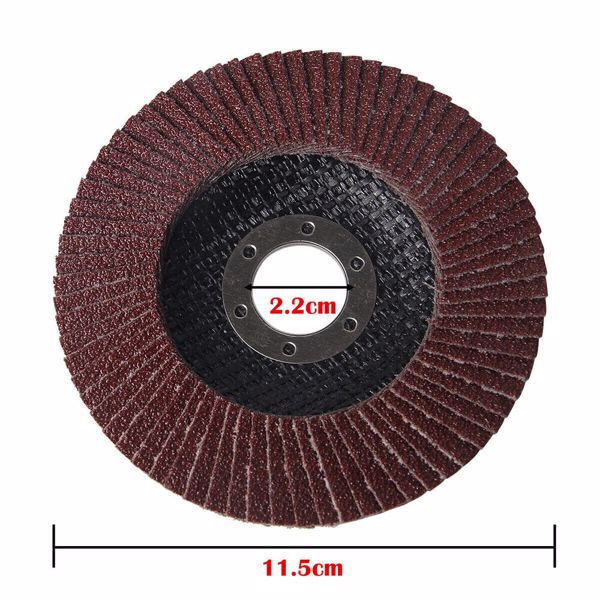 50x FLAP GRINDING SANDING DISCS 115mm 4.5" 40 60 80 120 GRIT ANGLE WHEEL