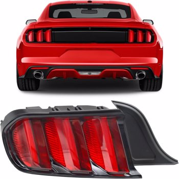 LED Tail Lights Assembly Compatible with 2015-2020 Ford Mustang Full LED Red Lens Left Driver side