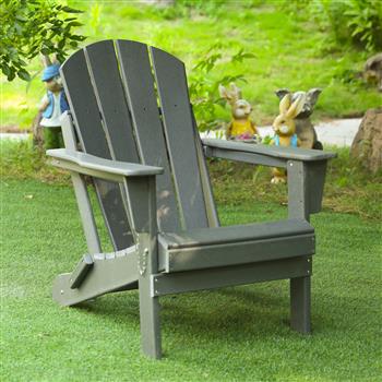 Folding Adirondack Chair, Relaxing Stackable Arm Rest Ernomic HDPE All-Weather Adirondack Chair