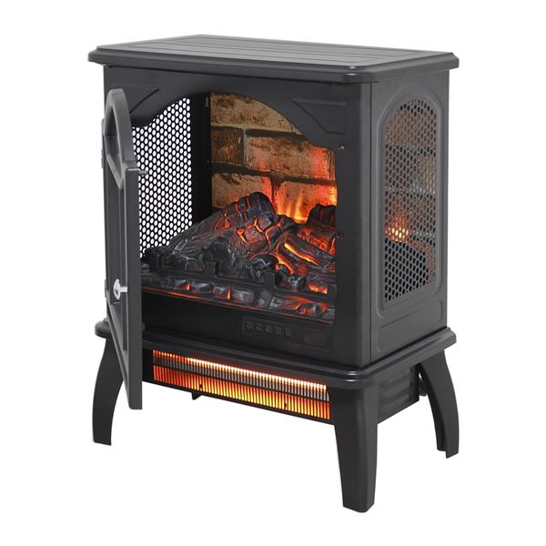 18 inch 3D  Flame Electric Infrared Quartz Fireplace Stove with remote control