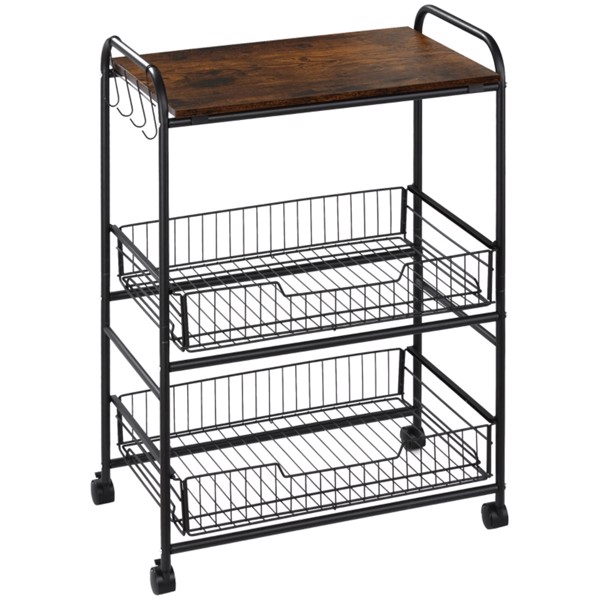 Rolling Cart/Kitchen Cart   ( Amazon Shipping)（Prohibited by WalMart）