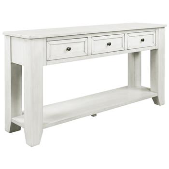 55\\'\\' Modern Console Table Sofa Table for Living Room with 3 Drawers and 1 Shelf (As Same As WF299185AAK)