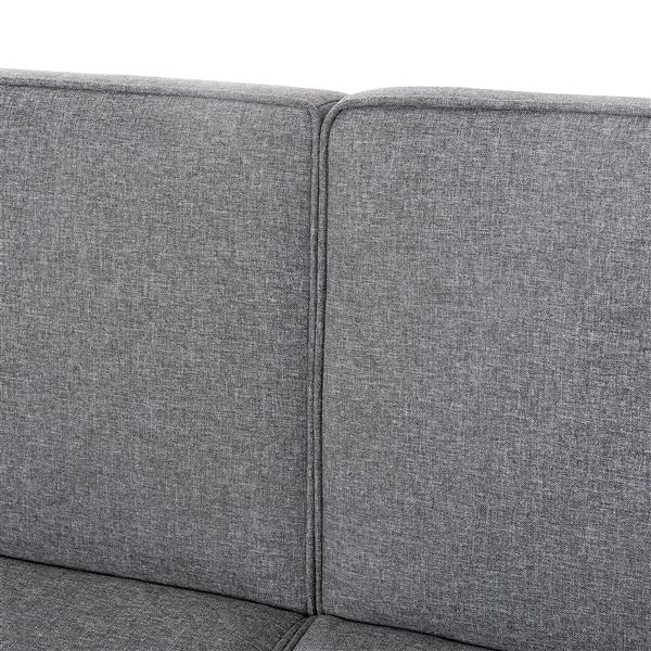 Futon Sofa Bed Convertible Sectional Sleeper Couch, Loveseat Bed with Tapered Legs for Living Room, Study, Dorm, Office