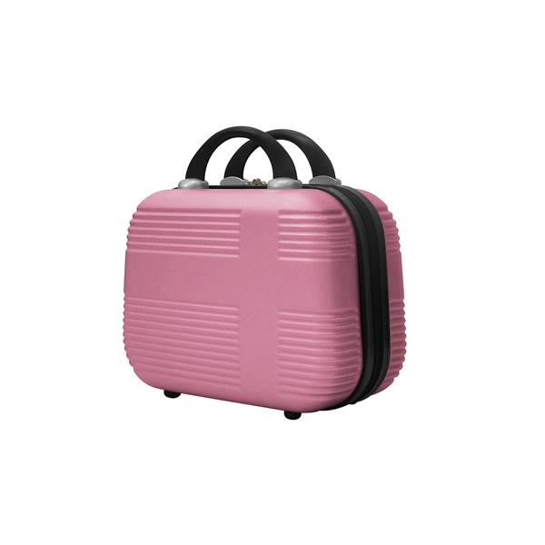 Luggage 4 Piece Set with Spinner Wheels, Hardshell Lightweight Suitcase with TSA Lock,Checked Luggage,Pink(12/20/24/28in)