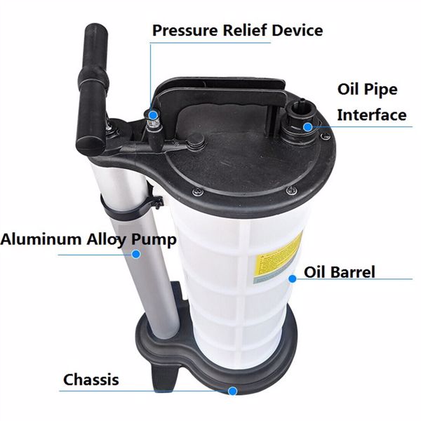 9L Manual Waste Oil Fluid Extractor Pump Suction Vacuum Fuel Car Boat Motorcycle