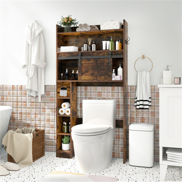 Toilet Storage Cabinet Brown