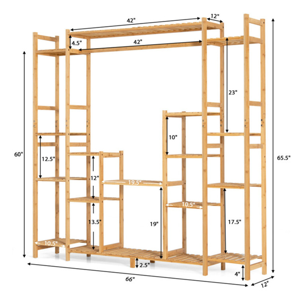 Bamboo Plant Stand 