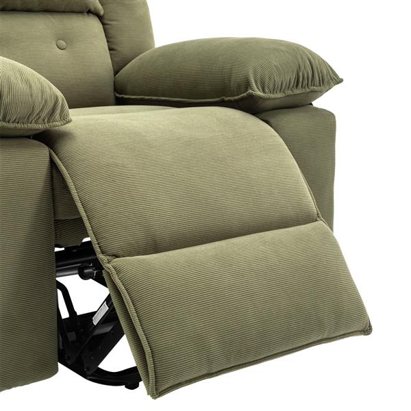 Massage Recliner,Power Lift Chair for Elderly with Adjustable Massage and Heating Function,Recliner Chair with Infinite Position and Side Pocket for Living Room ,Green