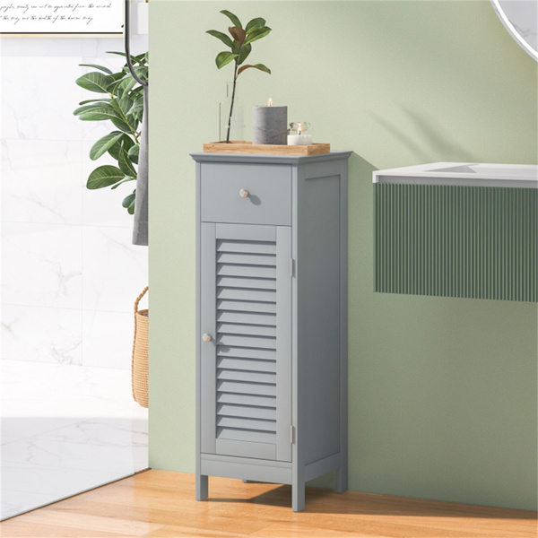 Bathroom storage cabinet gray（AMAZON禁止销售）