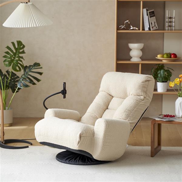 Adjustable head and waist, game chair, lounge chair in the living room, 360 degree rotatable sofa chair,Rotatable seat Leisure Chair deck chair