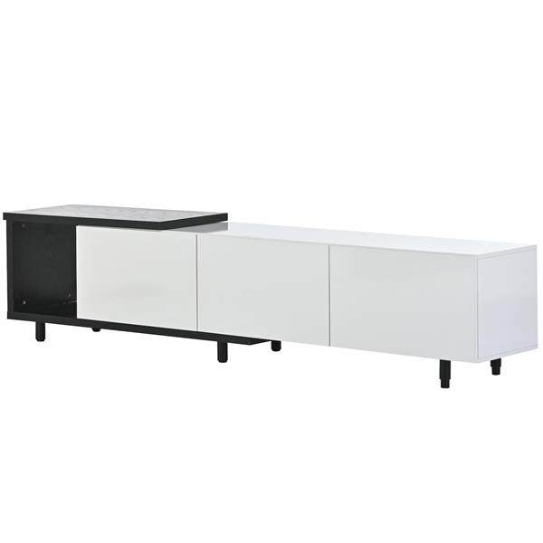 Modern ,Stylish TV Stand  TV Cabinet for 80+inch TV, White