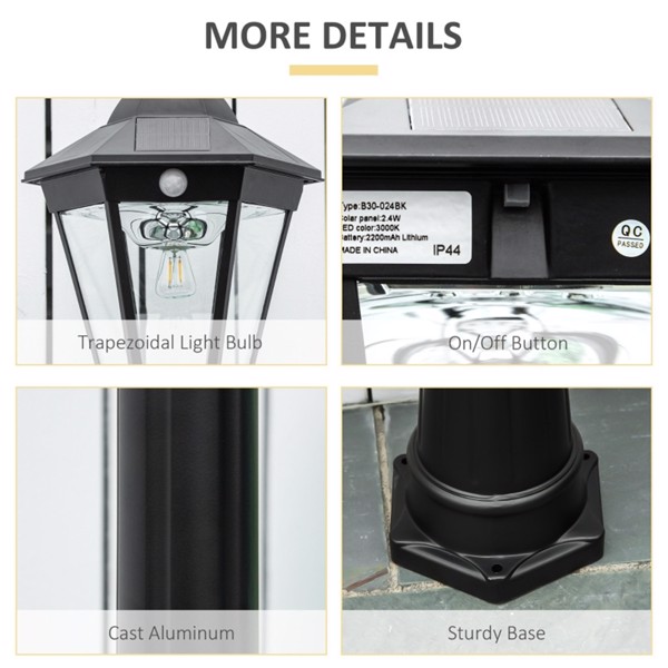  Outdoor Lamp /Street Light /Solar Powered Lamp  -AS ( Amazon Shipping)（Prohibited by WalMart）