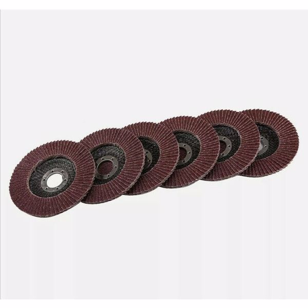 50x FLAP GRINDING SANDING DISCS 115mm 4.5" 40 60 80 120 GRIT ANGLE WHEEL