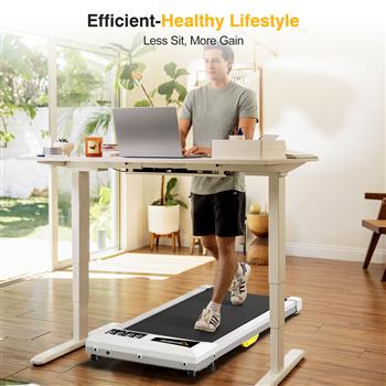 Under Desk Treadmill with Incline, Walking Pad for Home/Office, Portable Walking Treadmill 2.5HP, Walking Jogging Machine with 265 lbs Weight Capacity App Remote Control LED Display