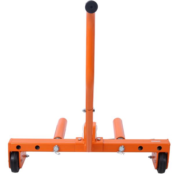 Heavy-Duty Adjustable Tire Wheel Dolly for Workshop, Garage, Orange