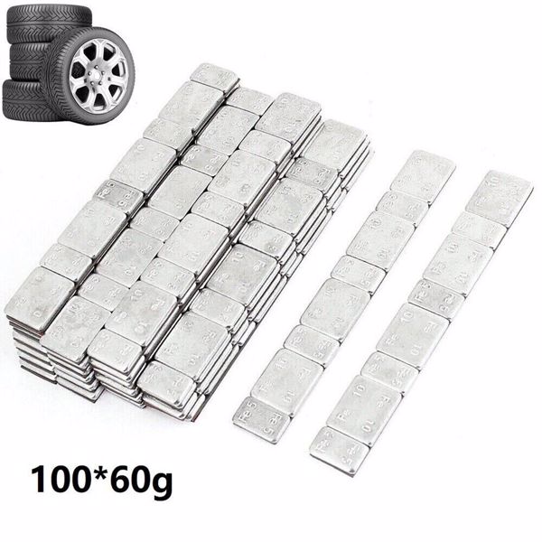 100 Adhesive Lead Free 60G Strips Stick On Wheel Balance Weights Cars Motorbike