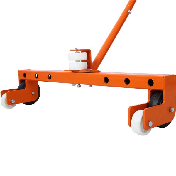 Heavy-Duty Adjustable Tire Wheel Dolly for Workshop, Garage, Orange