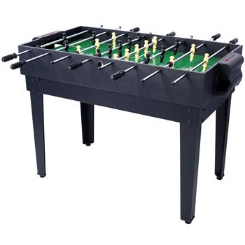 5-in-1 Multi-Game Table - Billiards, Push Hockey, Foosball, Ping Pong, and Basketball black/red