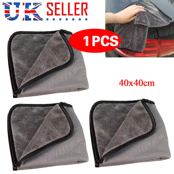 1PCS Car Drying Towels Edgeless Microfibre Cloth Cleaning Pure Definition UK