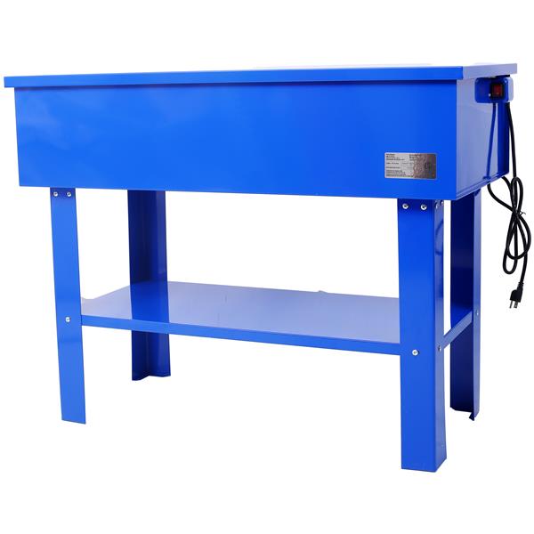 40 Gallon Parts Washer  24 Gallon Solvent Capacity 5 Gallon Per Minute Max Pump Output  Heavy Duty Steel Powder Coated blue