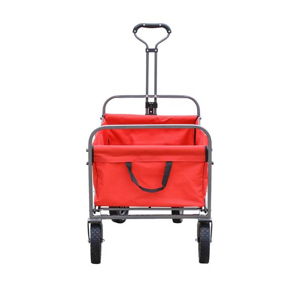 Outdoor Garden Multipurpose Micro Collapsible Beach Trolley Cart Camping Folding Wagon